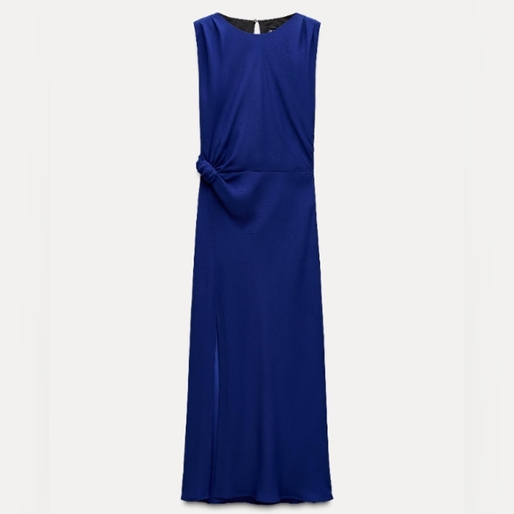 Zara Midi Dress With Knot - Picture 1 of 1